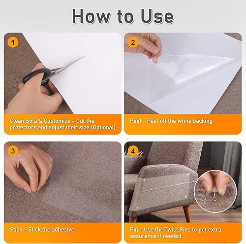 Miniatura 5 de Protector de alfombra de gato de 8.2 pies para mascotas, protector de alfombra de plástico para puerta, antideslizante y fácil de cortar, tapete