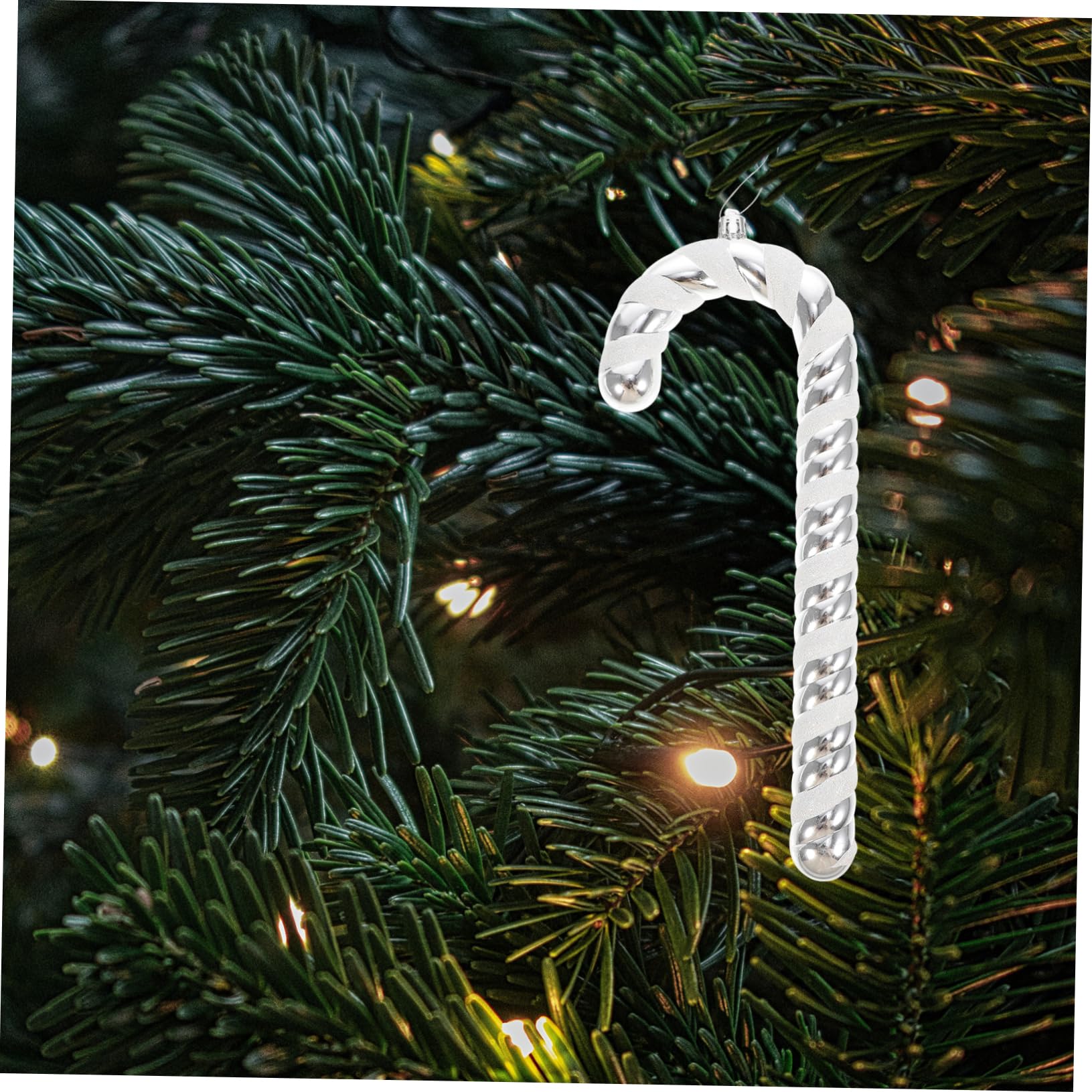 Cabilock 8 STK Weihnachtsstock Zuckerstangen Weihnachtsschmuck Weihnachten hängen Star for Christmas Tree Christbaum anhänger Weihnachtsbaum-Anhänger Weihnachtsbaumschmuck Plastik