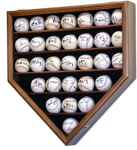Miniatura 9 de 30 Balones de béisbol vitrina vitrina - Inicio placa en forma (cereza)