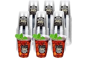 Sabary 40 Pack 16 oz Graduation 2024 Disposable Clear Plastic Cups