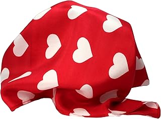 Red Silk Valentine Pocket Square Handkerchief by Royal Silk â€“ 16â€ Sq. Silk Heart Design