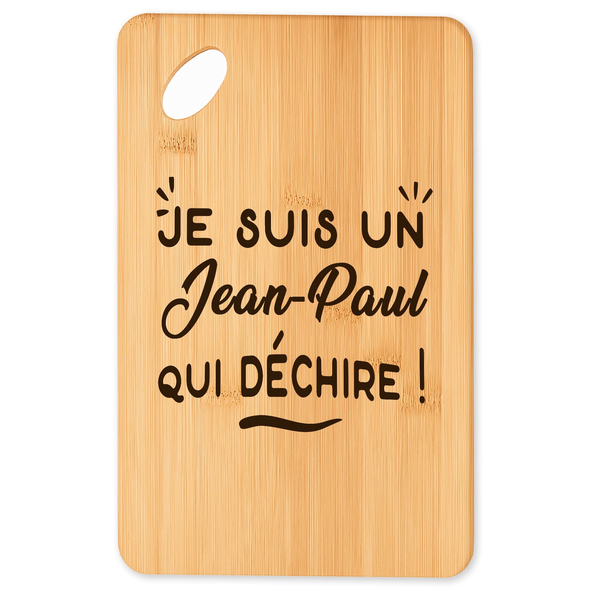 Plateau apéro en bambou Jean-Paul pour barbecue et cuisine conviviale