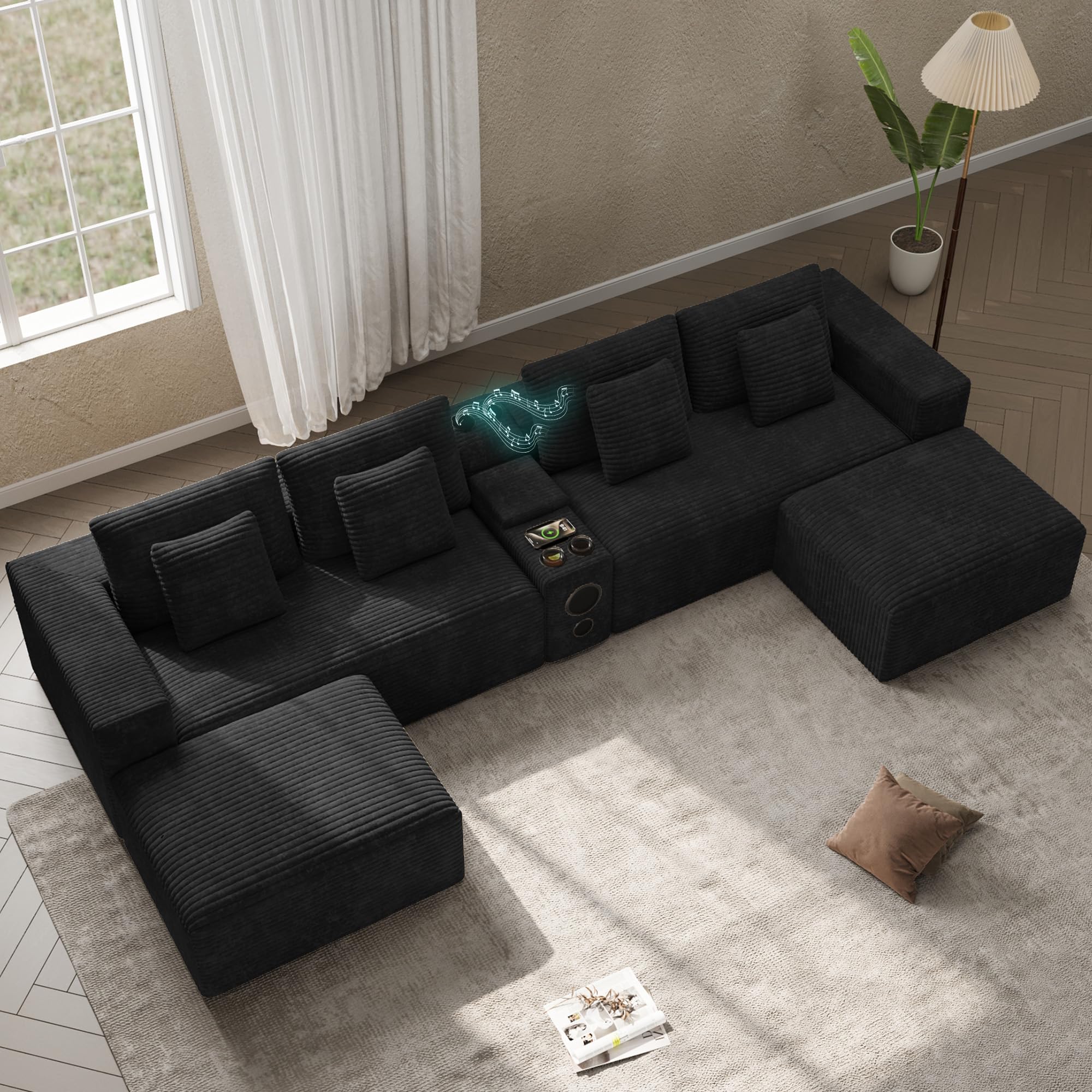 ONEMMLION 152 U Shaped Cloud Couch