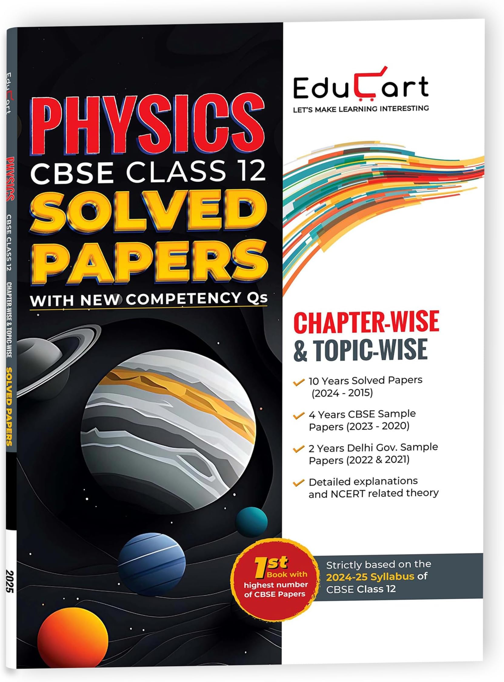 Educart Past 10 Years Chapter Wise Topic Wise Physics Class XII