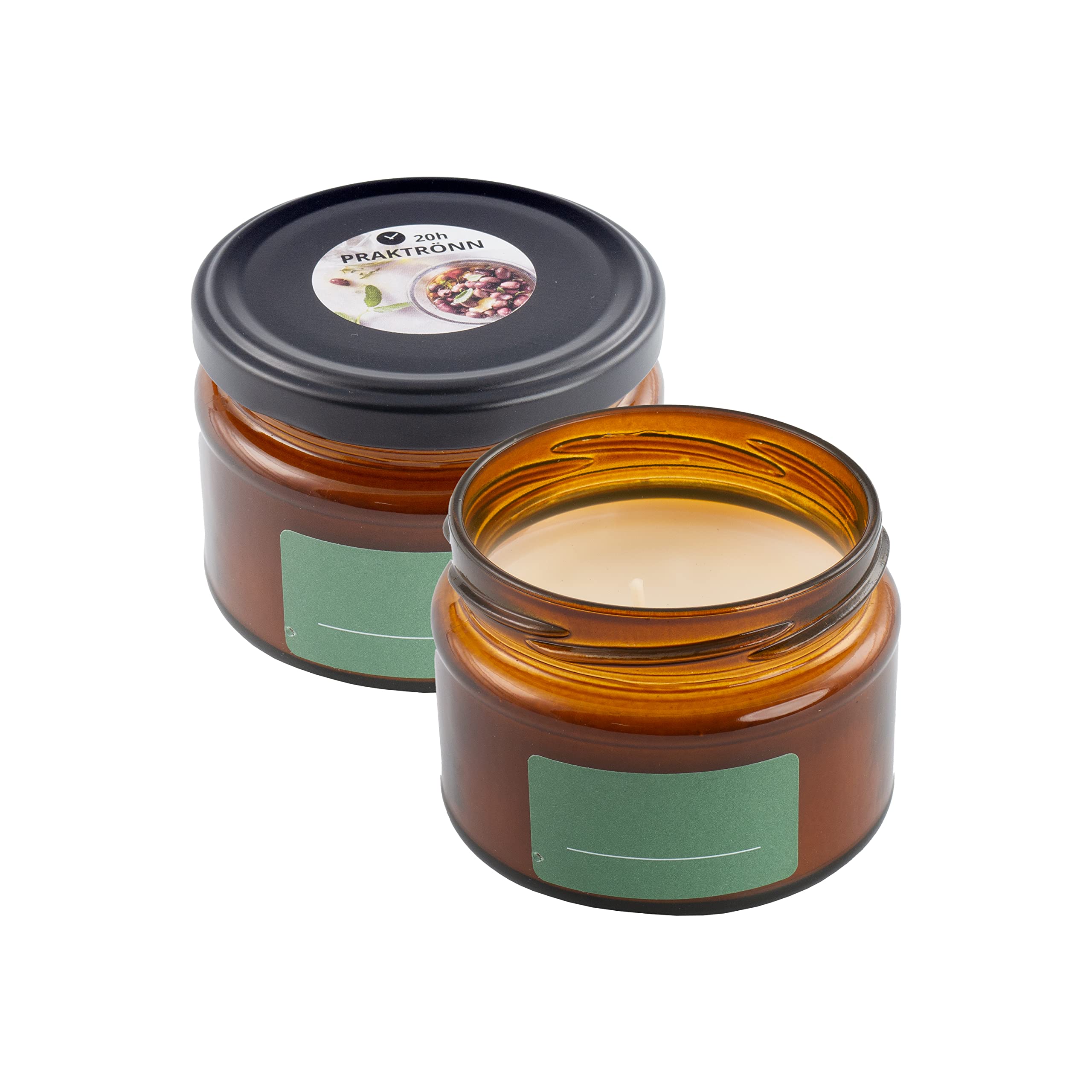 Lot 2 Pots à Bougie Vides IMIKEYA - 6x5 Cm - Pour DIY Bougies Parfumées, Rangement Cosmétiques, Petits Objets - Noir