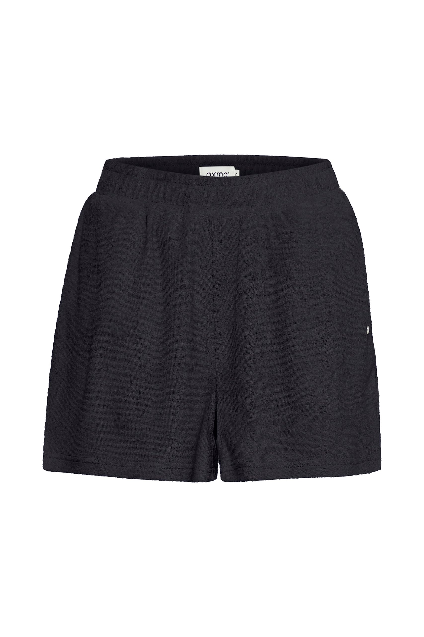 OXMO OXFRINKA Shorts Damen Sweatshorts Kurze Hose aus Frottee Baumwolle mit elastischem Bund Regular-Fit