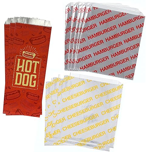 Outside the Box Papers Printed Foil Hamburger, Cheeseburger and Hot