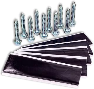 SatelliteSale Universal Roof Patch Kit 10x Zinc Plated Lag Bolts and 5X Mastic Pitch Pads