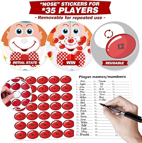 Miniatura 3 de PARTYLOUD Juegos de fiesta de San Valentín, Pin The Kiss on The Frog, 24 piezas de juegos de fiesta de San Valentín, aula, suministros de fiesta