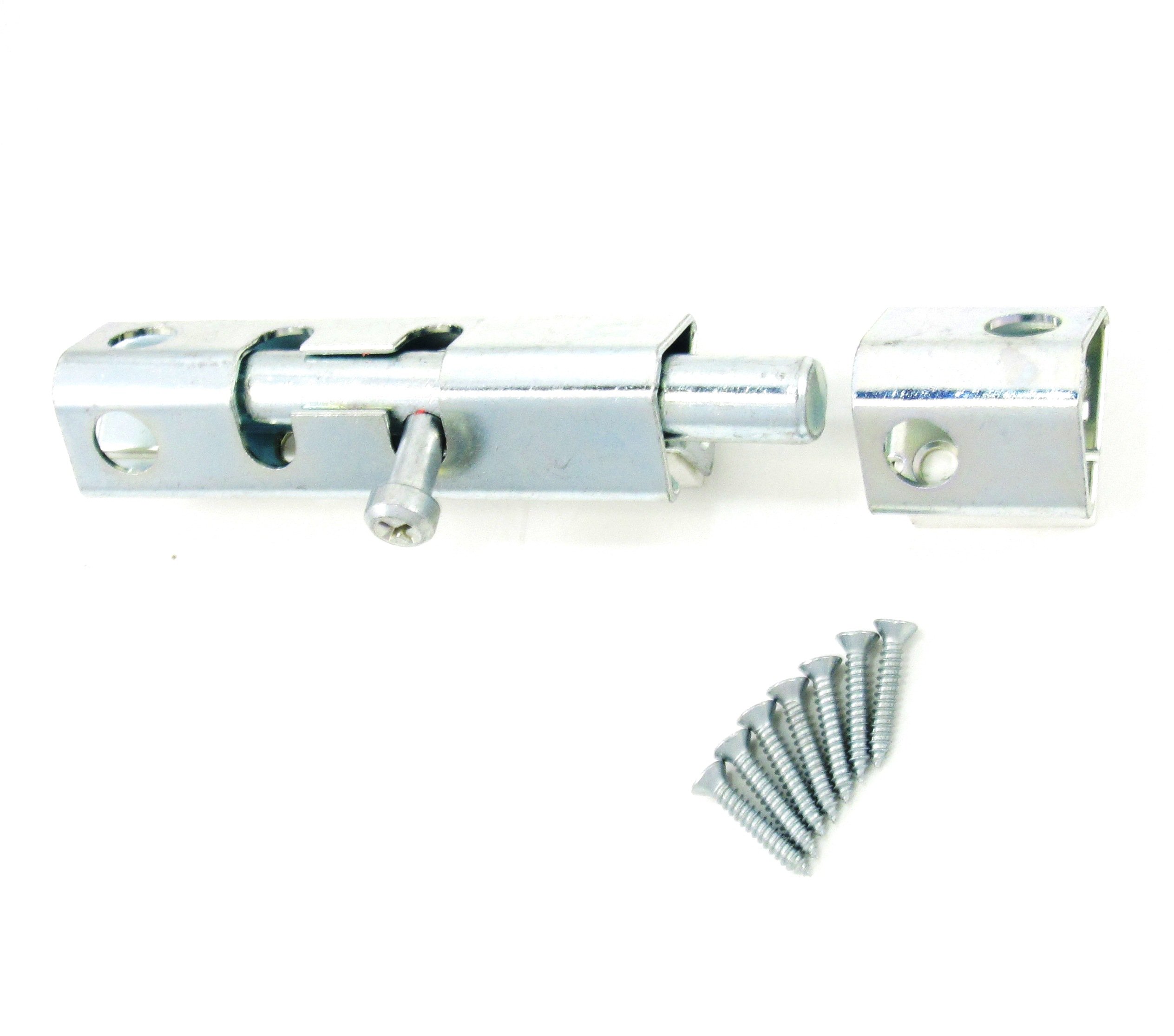 FENIX MANUFACTURING Security Bolt, Zinc-Plated Metal, 6-In.