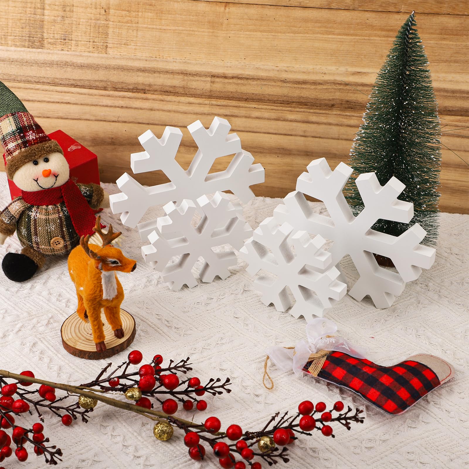 Lumineo Kersttafereel met Molen | Van hout