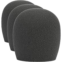 Shure A58WS-GRA Foam Windscreen for All Ball Type Microphones, Gray Pack of 3