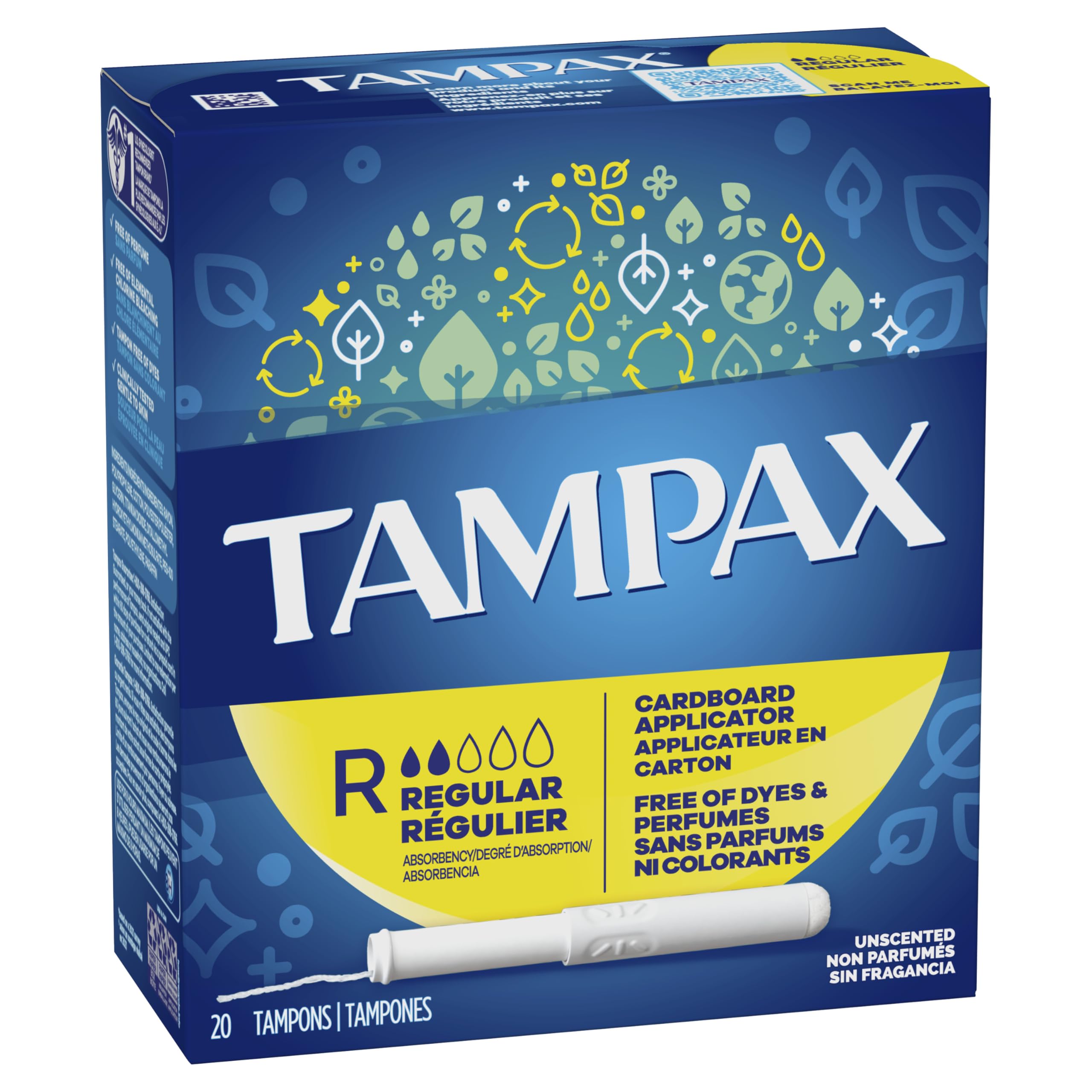 Tampax Regular Flushable, 20 Count