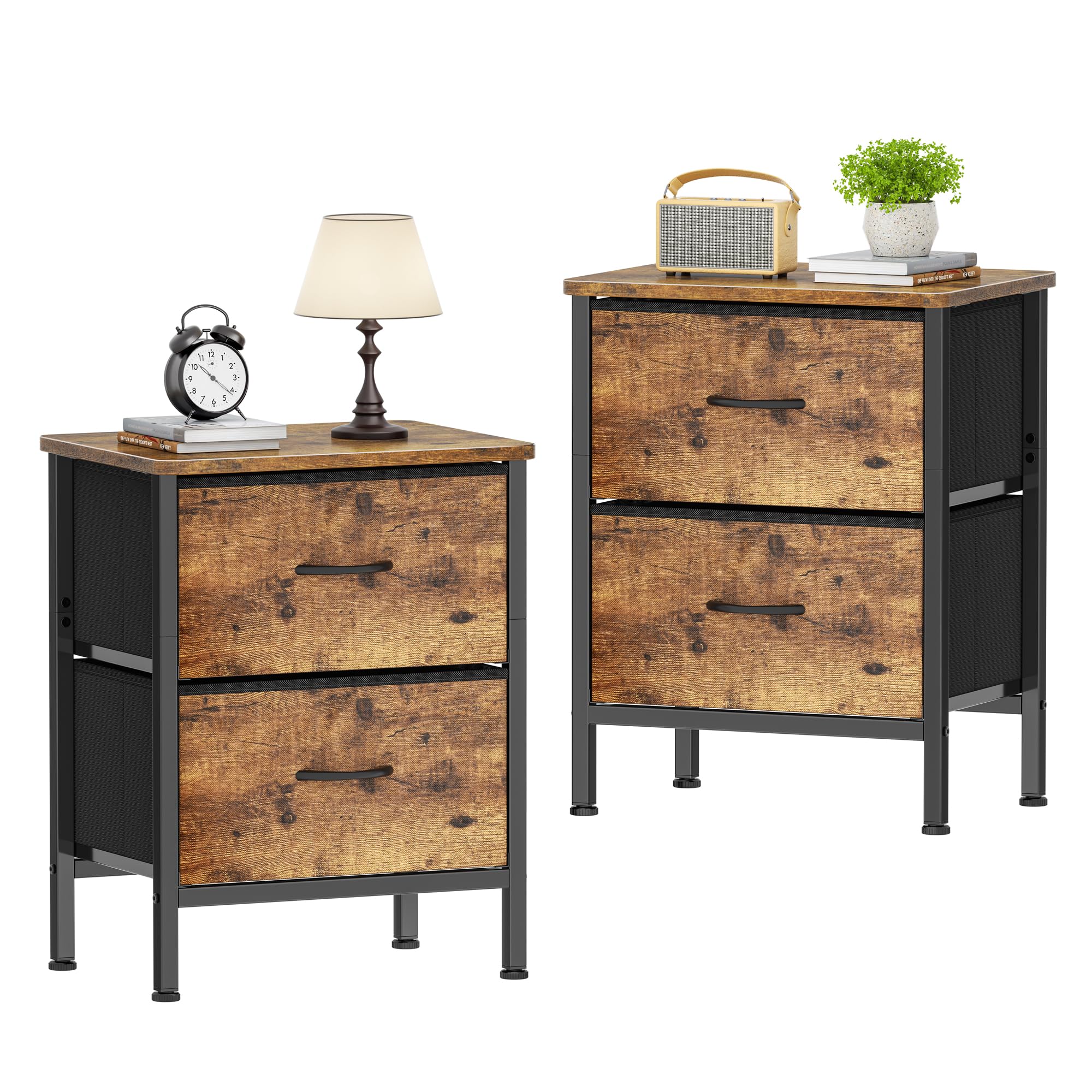 HOMIDEC Tables de Chevet (Lot de 2)