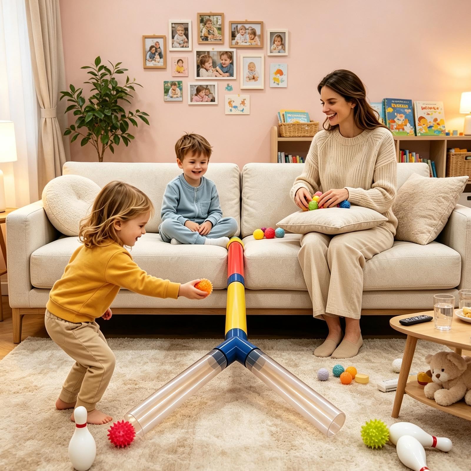 STEM Transparentes Rohrbahn-Set – Sensorisches Spielzeug Mont