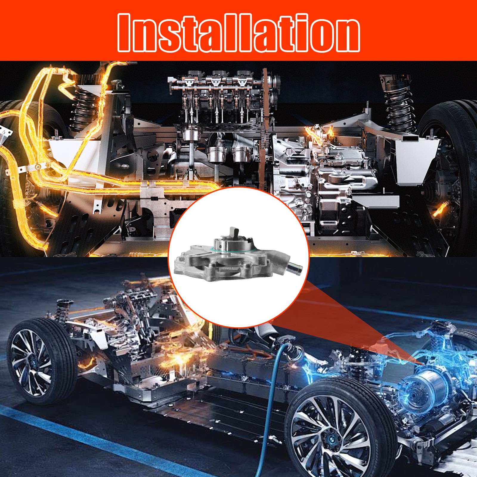 Unterdruckpumpe Bremsanlage 11667542498 11667502656 11667534236 für BMW 1er E81 3er E46 E90 E91 E92 E93 X1 E84 X3 E83 Z4 E85 Vakuumpumpe
