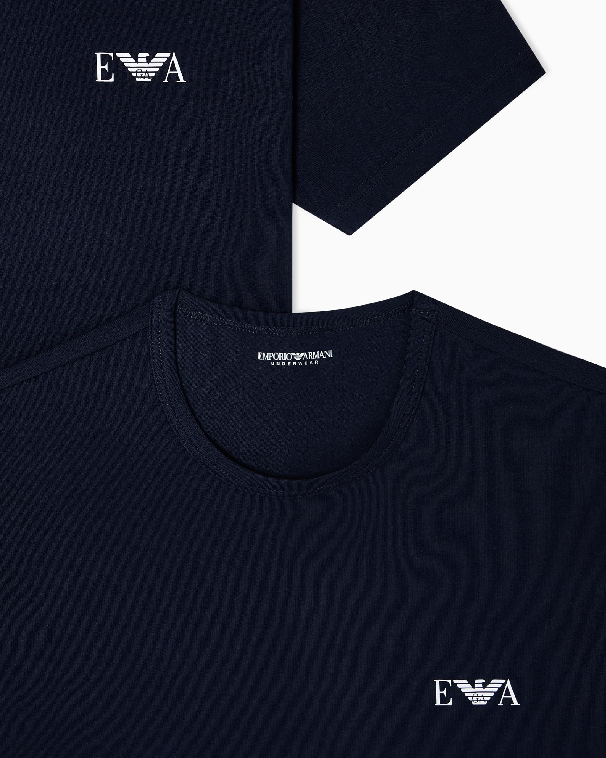 Emporio Armani 2-Pack Crew Neck T-Shirt Paquete de 2 Camisetas de Cuello Redondo Hombre (Pack de 2)