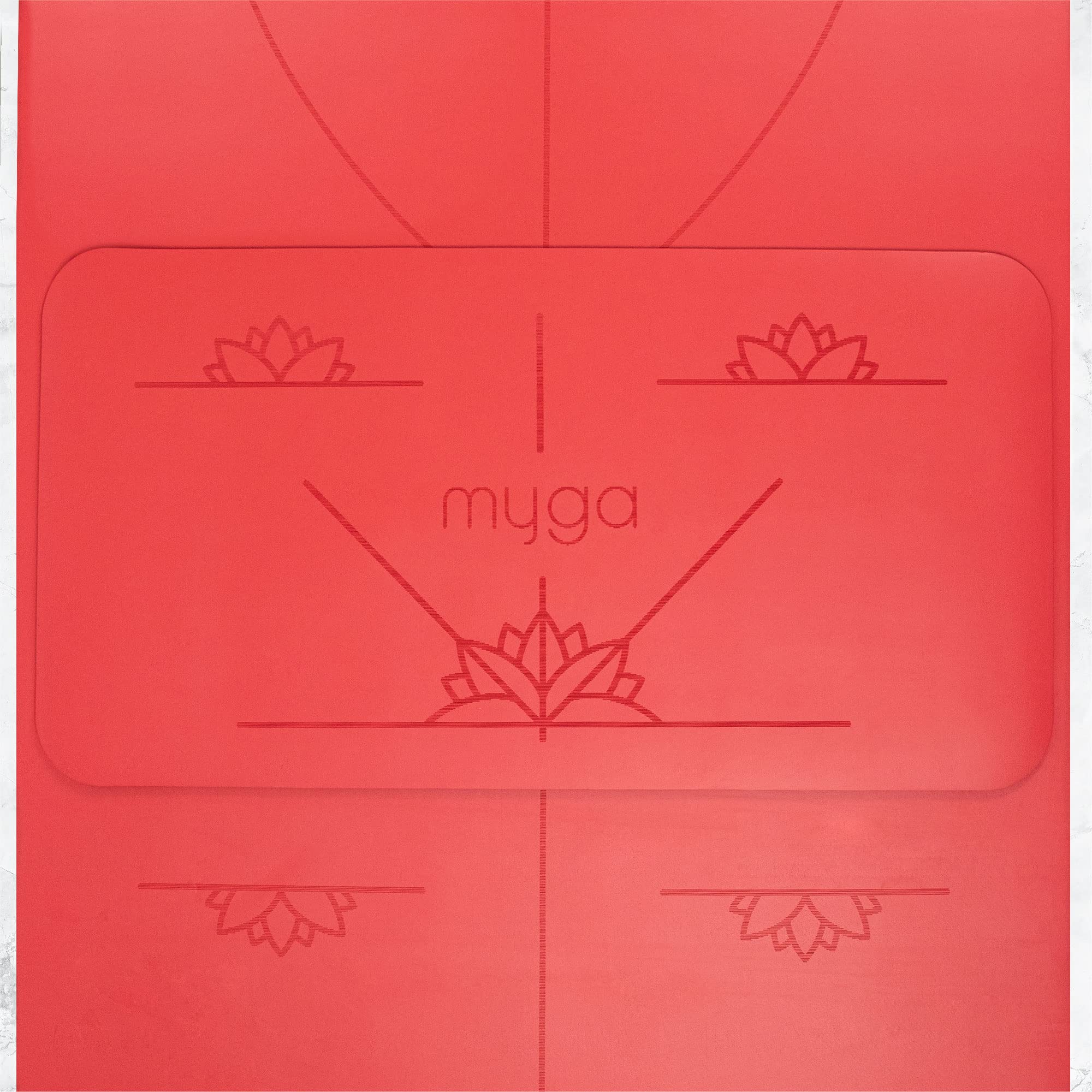 Myga Alignment Yoga Pad Mat - Cuscinetti Antiscivolo per un'ammortizzazione Extra con Il Ginocchio - Supporto per Gomiti e Mani