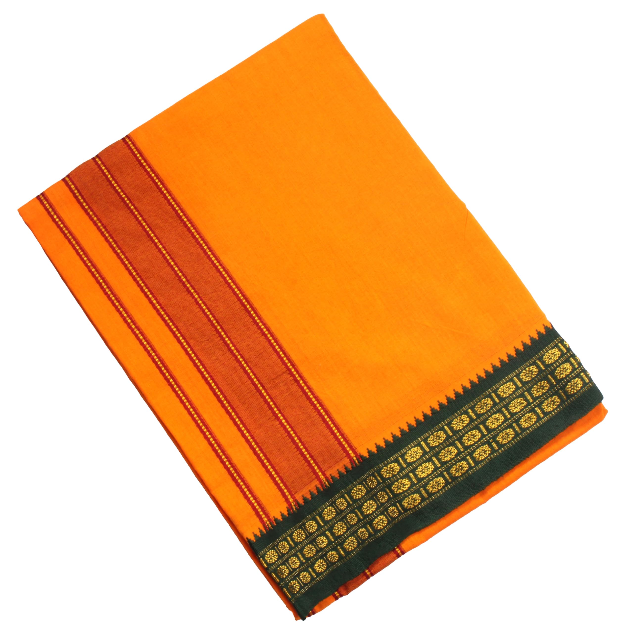 tharunsha elite Men's Single Dhoti -2 Mtrs/Mundus/Lungi Big Border Set1-picture-23