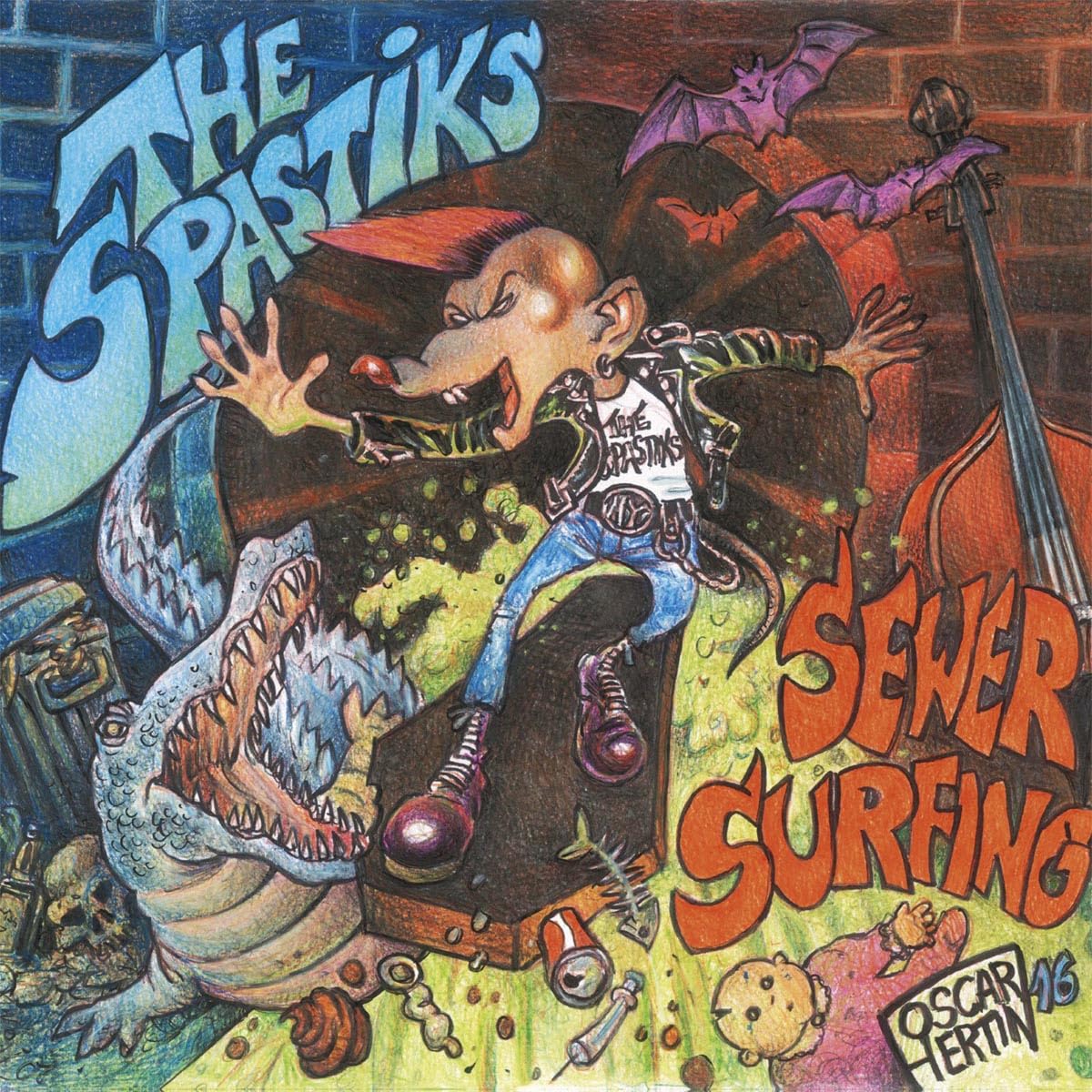 Spastiks, The Sewer Surfing CD New 4250019903809