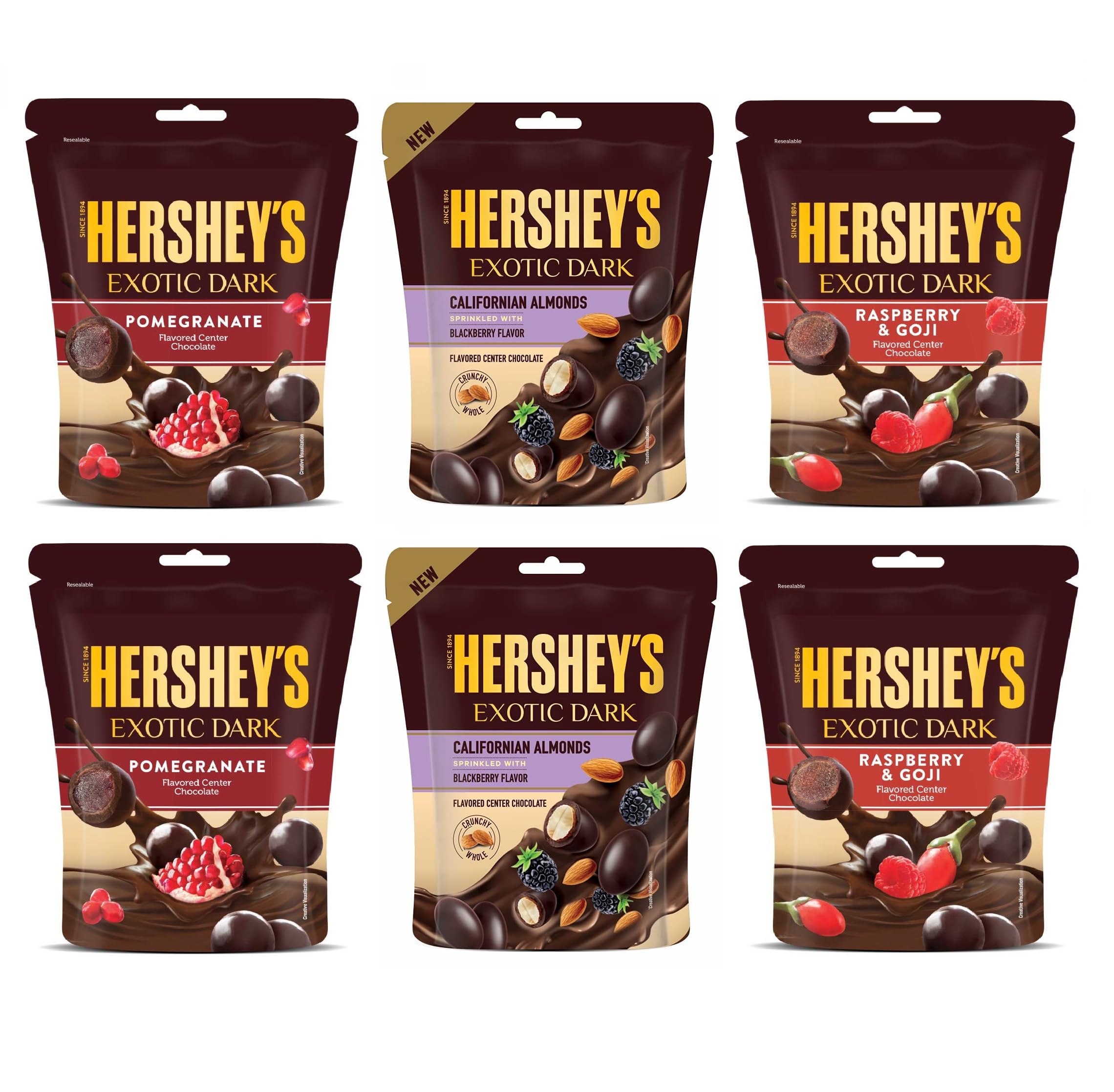 EXOTIC DARK Pomegranate, Blueberry and Raspberry & Goji Flavor|33.3g - Pack of 6 | Bhday Chocolate Gift | Anniversary, Valentines Day Chocolate Gift (B0D5R5YJ5Y) Amazon Price History, Amazon Price Tracker