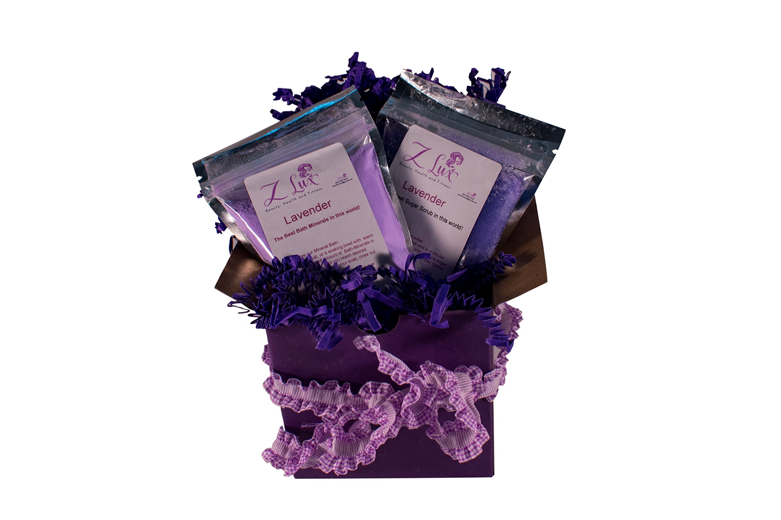 Z Lux Sugar Scrub And Bath Minerals Duo Gift Set