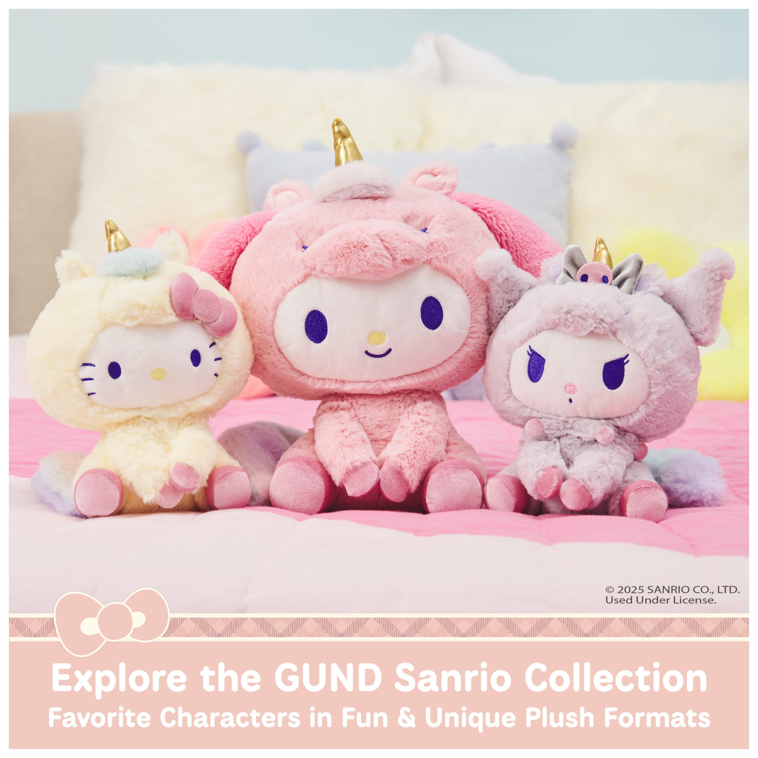 GUND Sanrio Official Hello Kitty and Friends My Melody Café Latte pluszowy miś, przedmiot kolekcjonerski, maskotka od 1 roku życia, różowy, 25,4 cm