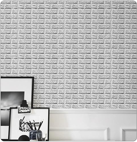 Miniatura 4 de Panel de pared 3D, 10 unidades, autoadhesivo, impermeable, de espuma de polietileno, anticolisión, utilizado para baño y sala de estar, decoración