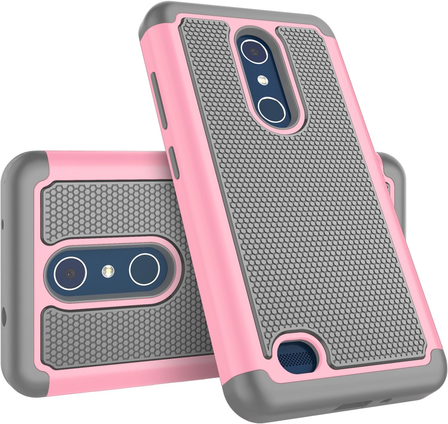 Tekcoo ZTE Zmax Pro Case, ZTE Blade X Max Case for Girls, [Tmajor] Shock Absorbing [Baby Pink] Adorable Rubber Silicone Plastic Scratch Resistant Defender Hard Cases Cover for ZTE Z983 Z981