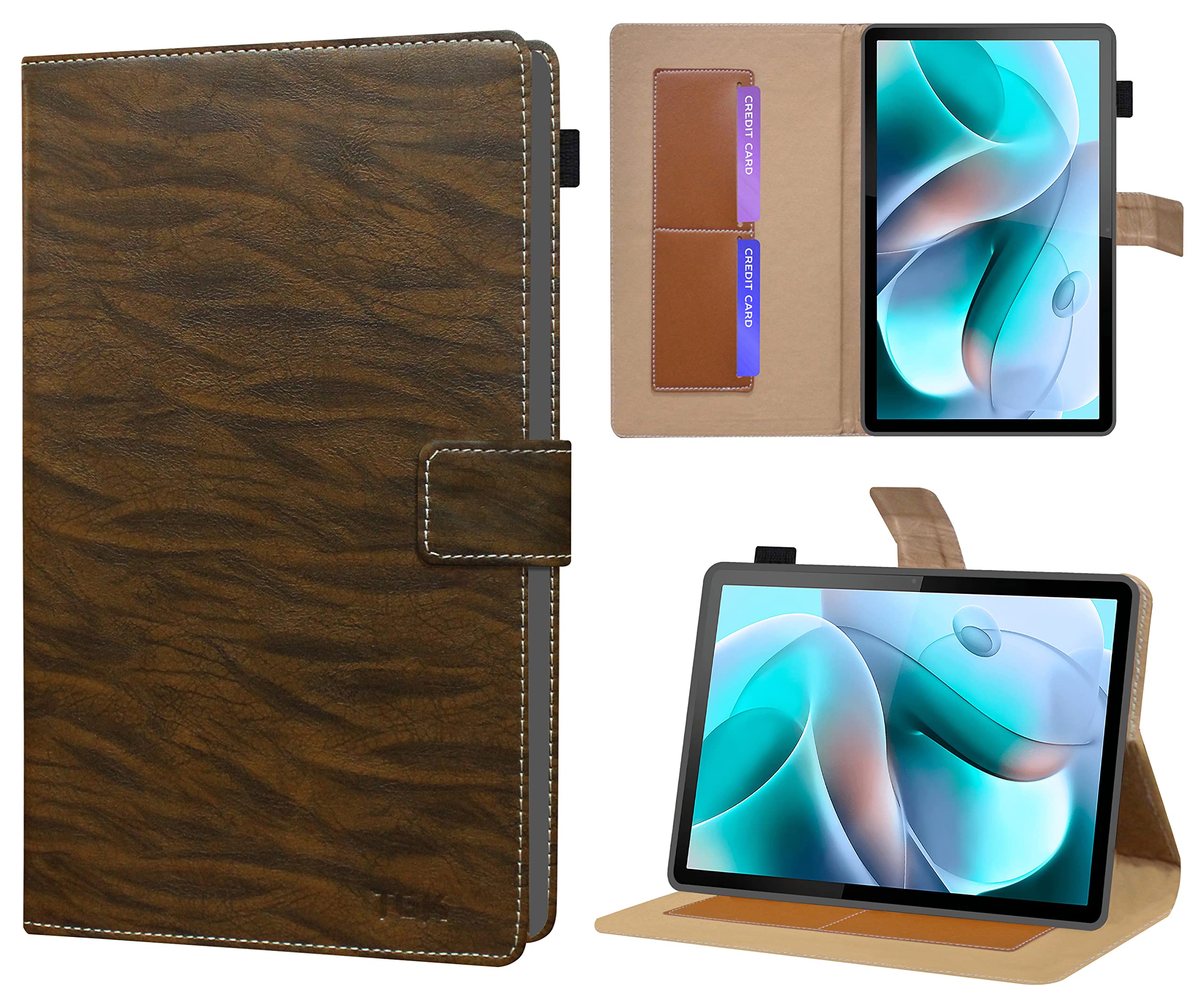 TGK Pattern Multi Protective Leather Case with Viewing Stand and Card Slots Flip Cover for Motorola Tab G70 | Moto G70 LTE Tablet 11 Inch (Pattern 3) (B09YH4PDD5) Amazon Price History, Amazon Price Tracker
