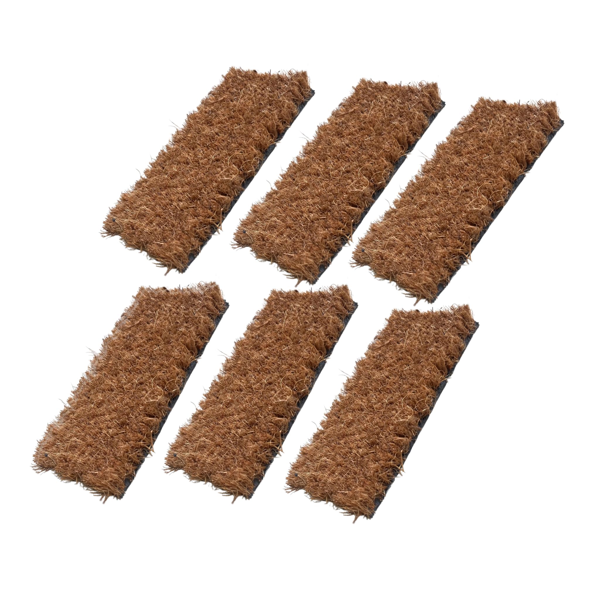 Coconut Coir Scrub Pads for Bathroom Cleaning/Tiles, Sink, Basin / 12 cm x 6 cm/Scratch-Free // Pack of 6-image-45