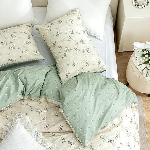 Miniatura 3 de Floarl - Juego de funda de edredón tamaño King, juego de cama de microfibra de lujo, juego de funda de edredón de 3 piezas tamaño King, floral, 1