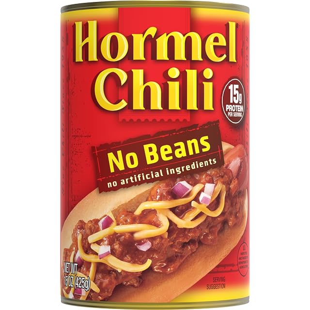 Hormel Chili No Beans 15 Ounce Pack of 12