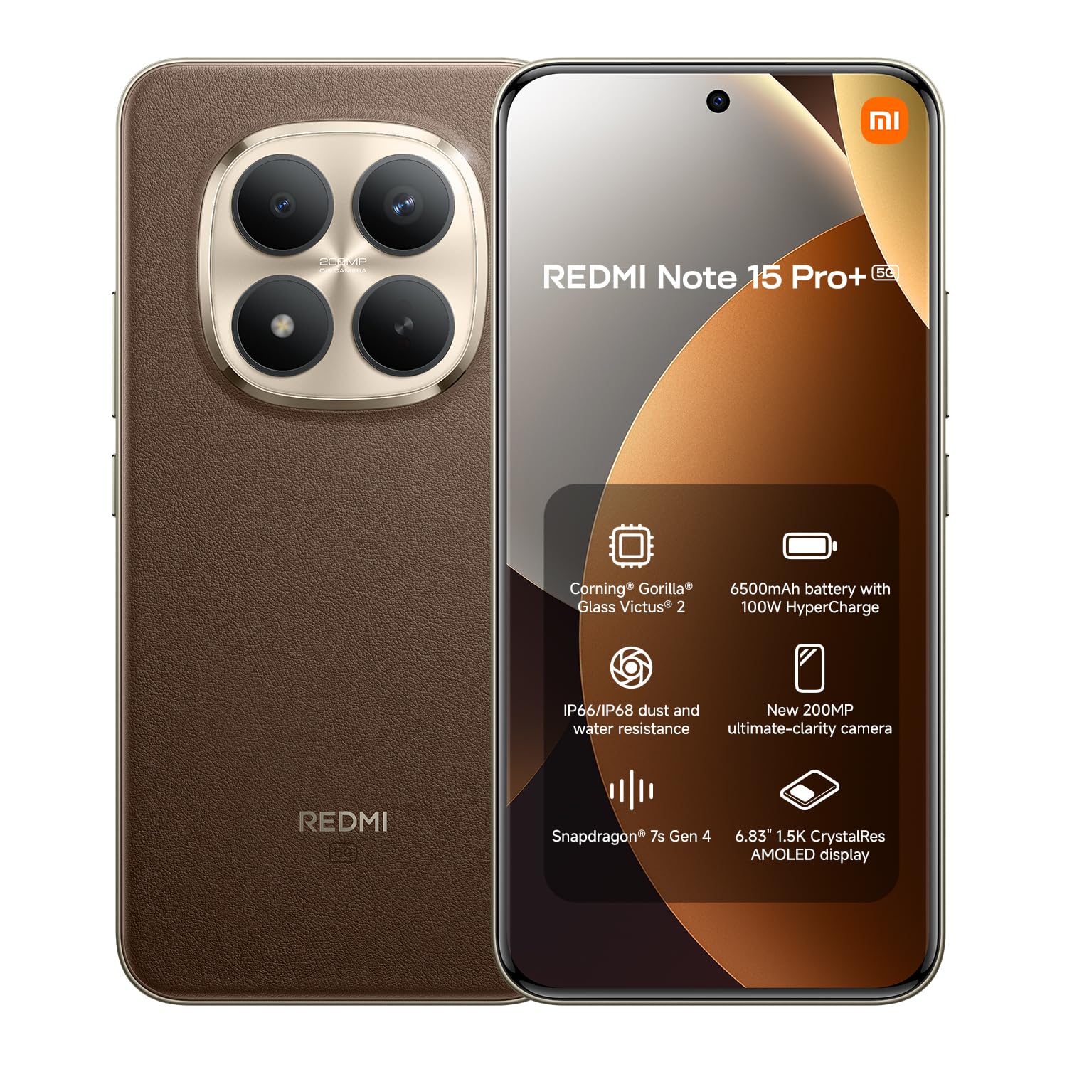 Xiaomi Redmi Note 15 Pro+ 5G 8+256, 256 GB, BROWN
