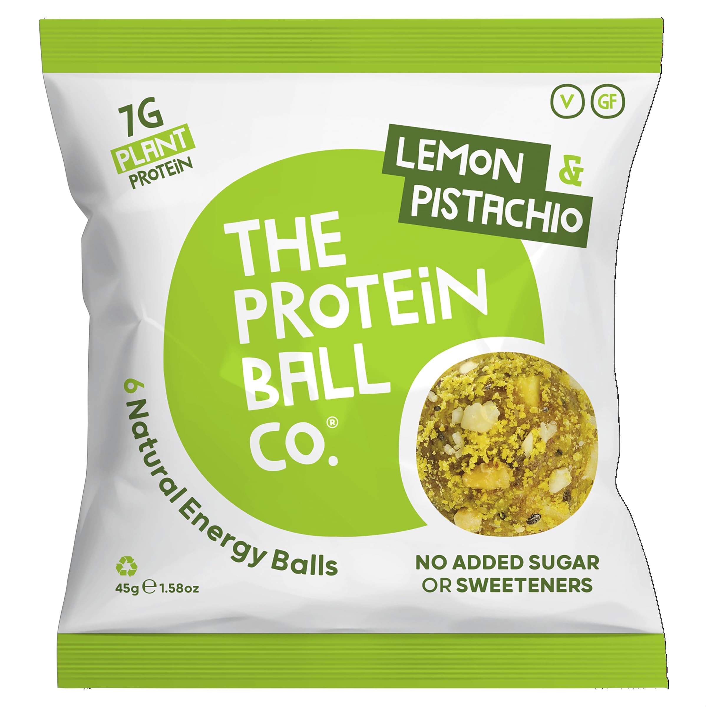 The Protein Ball Co. Lemon & Pistacho Protein Balls 45g