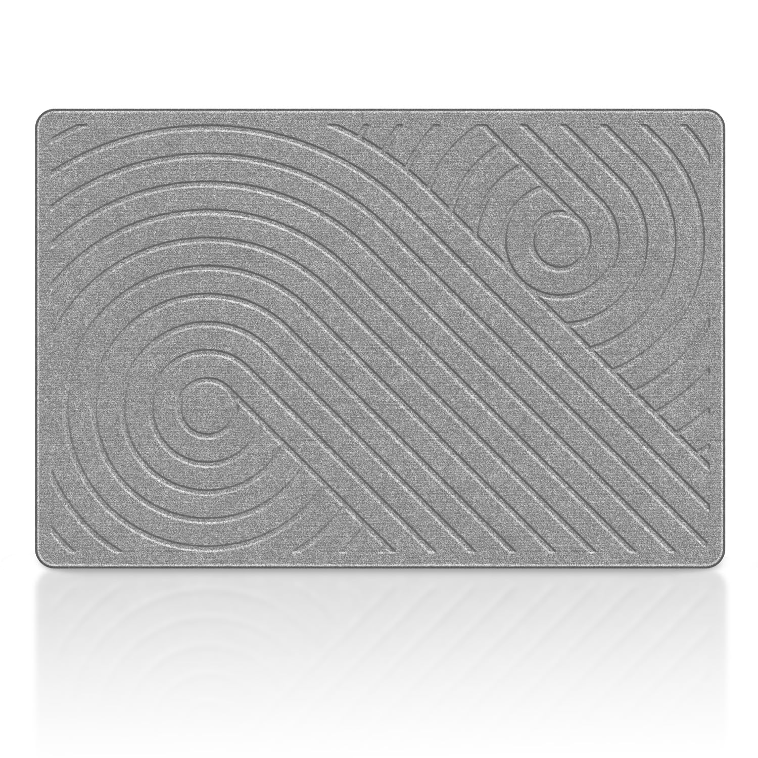 Stone Bath Mat, Diatomaceous Earth Shower Mat, Non-Slip Super Absorbent Quick Drying Bathroom Floor Mat, Natural, Easy to Clean