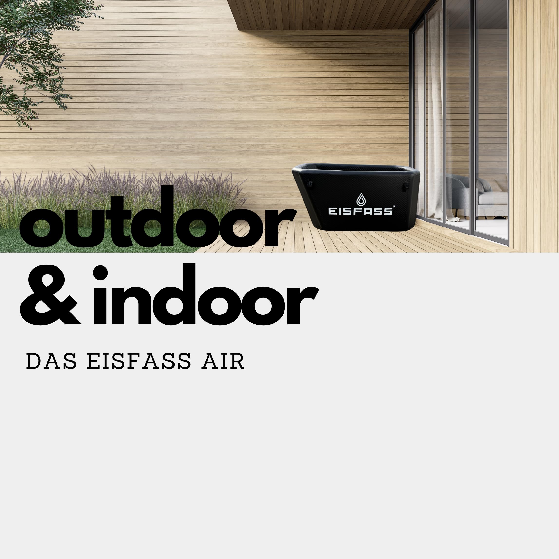 Eispool One extra Isolierung Eisfass Eistonne für Erwachsene ideal fürs Eisbad ca. 450 Liter Kältetherapie Regeneration nach dem Sport Eisbaden