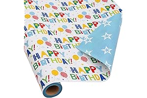 CAMKUZON Happy Birthday Wrapping Paper Roll