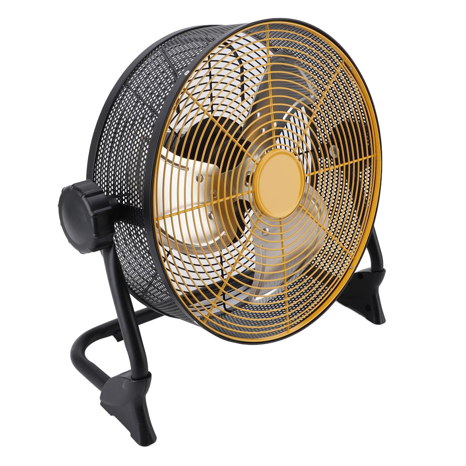 Ventilatore da Pavimento Industriale a Batteria, Ventilatore Portatile Ad Alta velocità Ricaricabile da 2000 MAh con Ricarica USB e Power Bank per Campeggio e Viaggi All'a