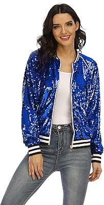 Chaqueta de Lentejuelas Casual para Mujeres SHINEVAN