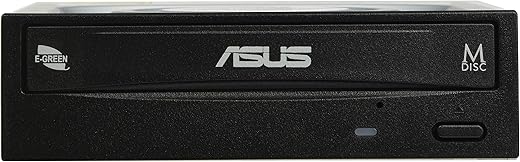 ASUS DRW-24D5MT (Black) Internal 24X DVD Burner with M-DISC Support for Lifetime Data Backup