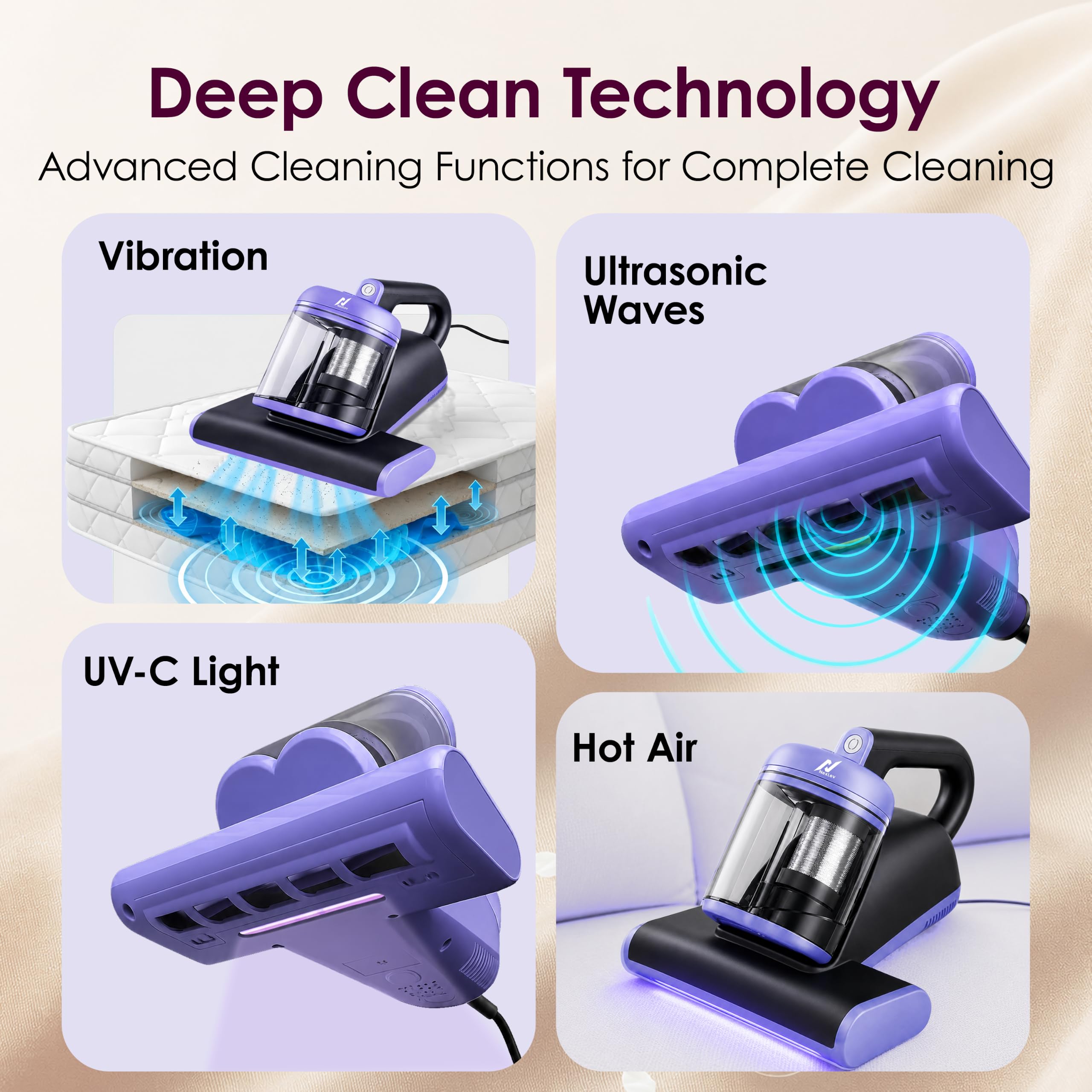 nexlev Dust Mite Vacuum - Powerful Sofa & Mattress Cleaner -2