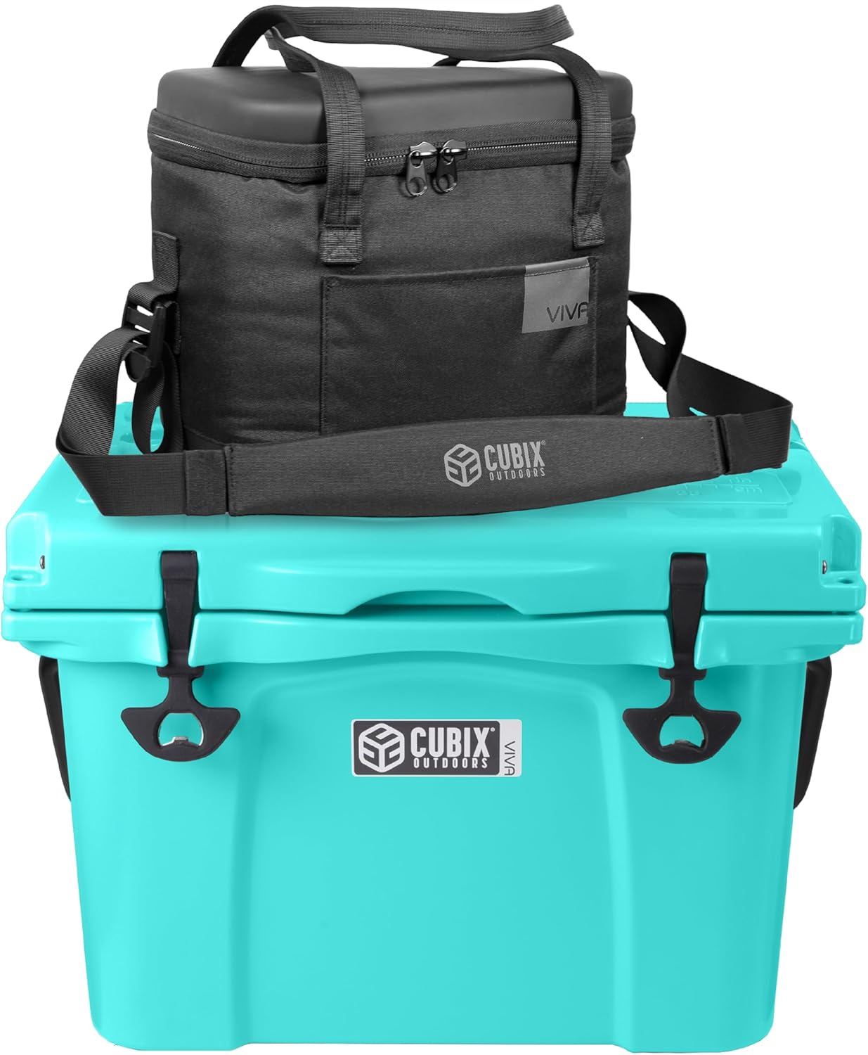 Viva 25QT Portable Rotomolded Hard Cooler, 5-Day Ice Cold Retention, Travel, Beach, Camping, Fishing