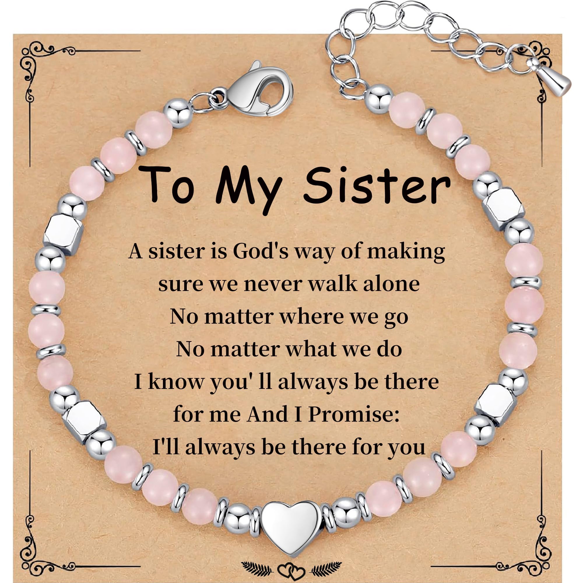 Best Friend Bracelet Gifts for Women Sister Bestie, Christmas Gift for Teens Mom Daughter Granddaughter Birthday Gift for Her Stocking Stuffers