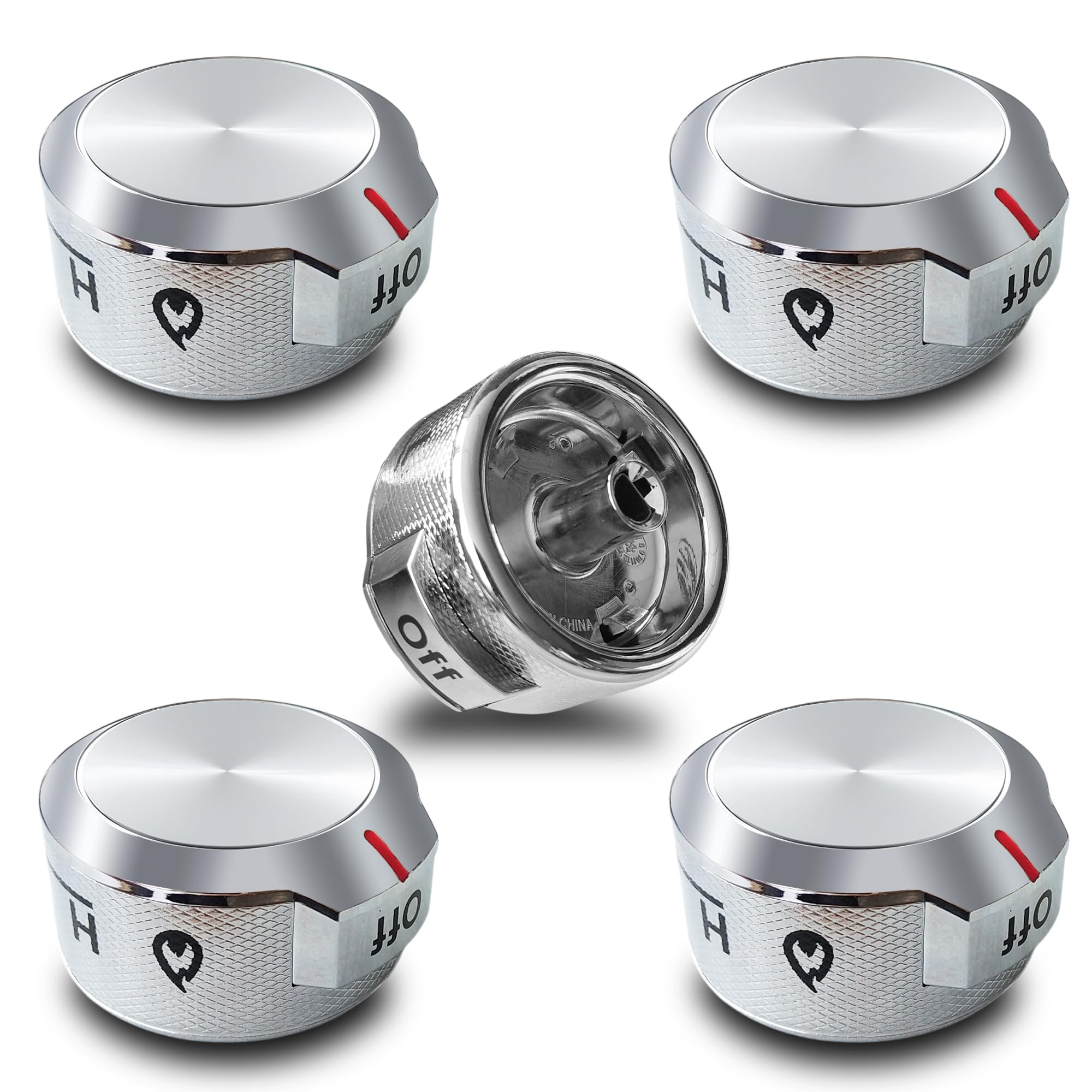 Photo 1 of (5 Packs) W11030413 for Whirlpool KitchenAid Gas Stove knobs Replacements, W11030413 Control knob Replace W10643306 W10786063 W11027434 4461624 AP6038805 PS11770322 EAP11770322 knob