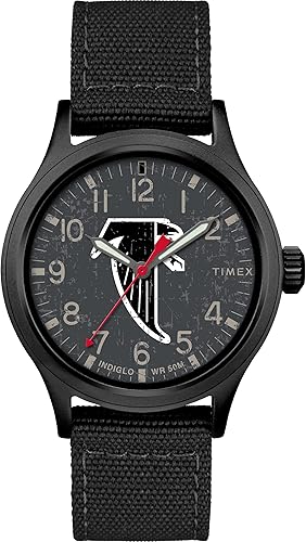 Timex Tribute Correa de tela de cuarzo NFL Scout de 1.575 in para hombre