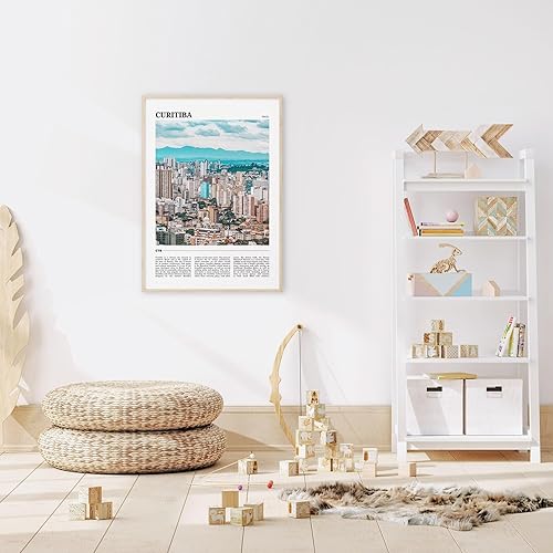 Miniatura 4 de Póster de viaje de Curitiba, arte de pared de Curitiba, impresión de póster de Curitiba, foto de Curitiba, decoración de Curitiba, Brasil