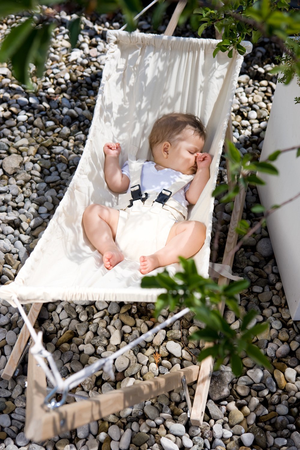AMAZONAS Koala Babyhängematte Royal-Set 2-in-1 mit Holzgestell & Inlay TÜV-geprüft, 0-9 Monaten, aus Baumwolle
