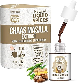 Spice Drop Butter Milk Masala Extract | For Chaas, Taak, Buttermilk, Lassi, & Salted Yogurt Drink | 100 % Natural Herbs and Spices Blend | No Preservative | Vegan | Non-GMO | 5ML (180 Glasses)