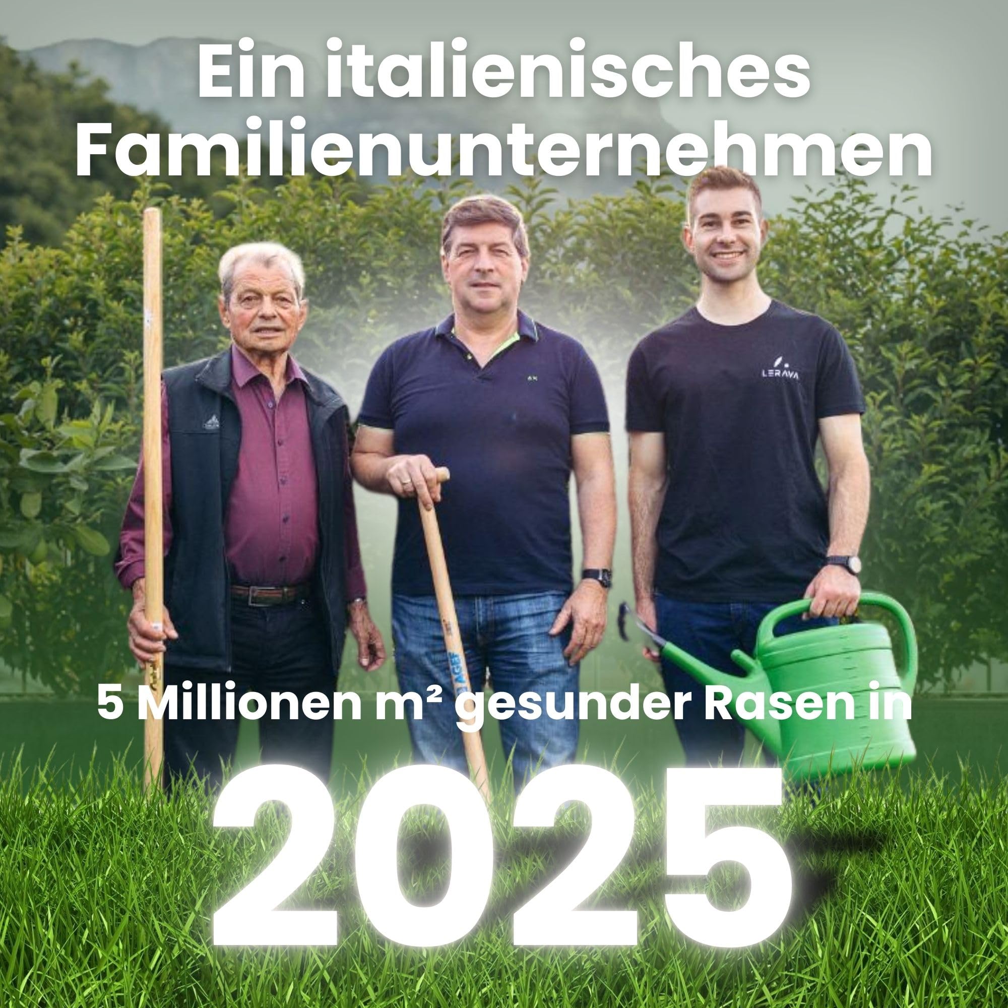 LERAVA Rasendünger Frühjahr (185m²) - Stickstoffdünger NPK mit Langzeitwirkung - Mineralischer Frühjahrsdünger für dichten grünen Rasen - Fördert Wachstum & Regeneration - Rasenpflege Dünger 4,6kg